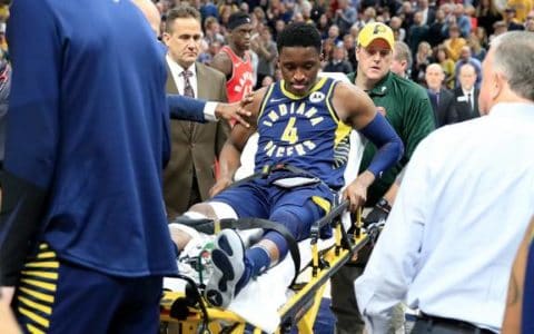 NBAStar-Victor-Oladipo-quadriceps knee tendon rupture