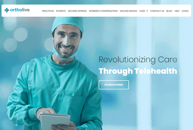 OrthoLive Orthopedic Telemedicine Platform website logo